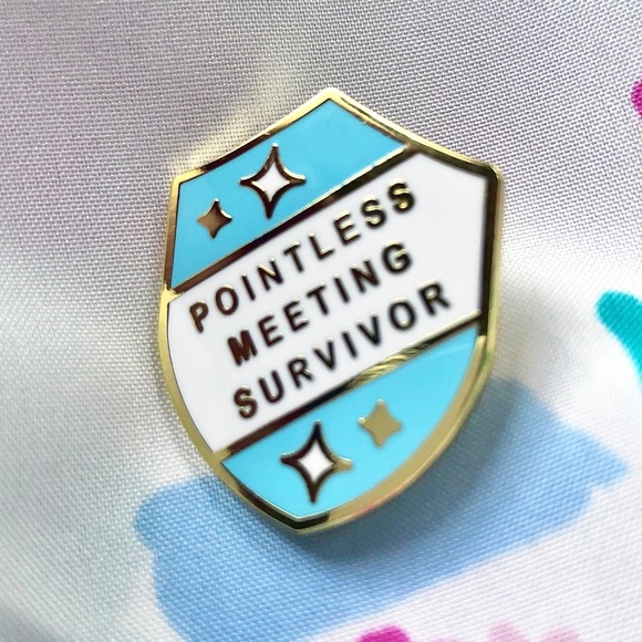 Urban Outfitters Jewelry - Pointless Meeting Survivor Pin